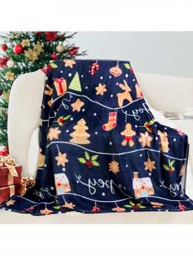Double Sided Holiday Flannel Blanket Double Sided Holiday Flannel Blanket